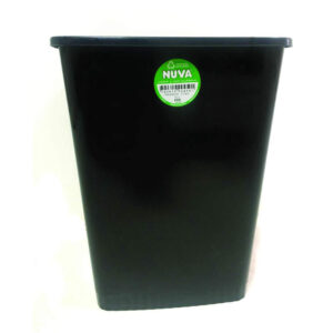 CESTO CUADRADO X 13 LT.NEGRO S/TAPA