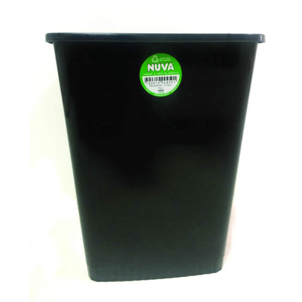 CESTO CUADRADO X 13 LT.NEGRO S/TAPA
