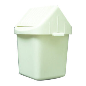 CESTO CUADRADO X 6 L.BLANCO T.BASCULANTE