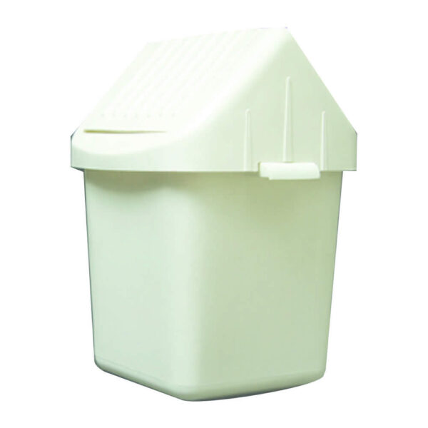 CESTO CUADRADO X 6 L.BLANCO T.BASCULANTE