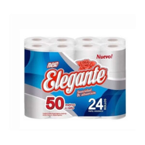 ELEGANTE PAPEL HIGIENICO 24X50 MT.