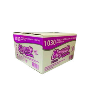 ELEGANTE TOALLA INT.BLANCA 10X100 USOS HOJA DOBLE