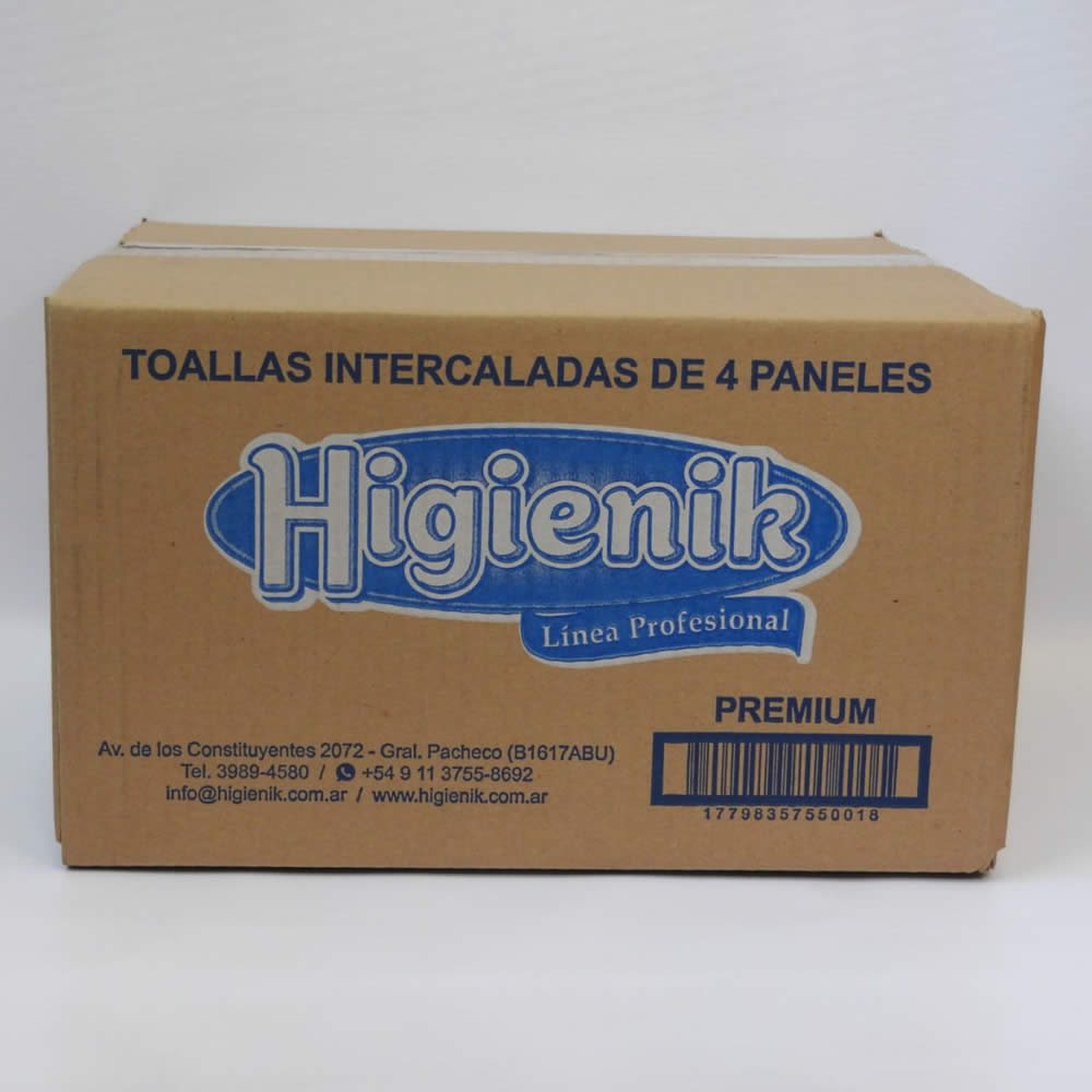 TOALLA INTERCALADA 20X24 BEIGE X2000 UD. HIGIENIK