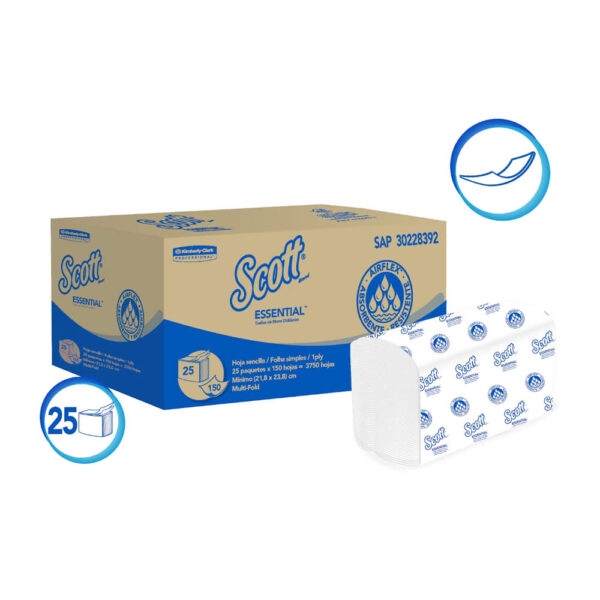TOALLA KLEENEX SUPREME AIRFLEX INTERCALADA 18X150H KCP