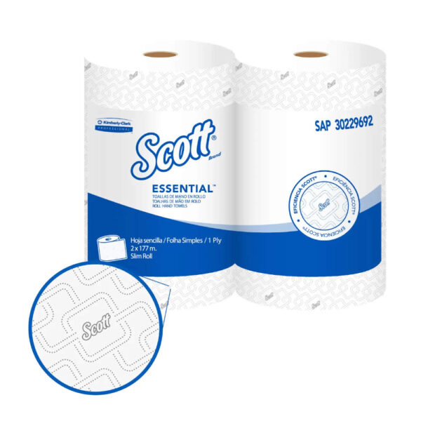 TOALLA SCOTT ESSENTIAL EN ROLLO 2X177M KCP